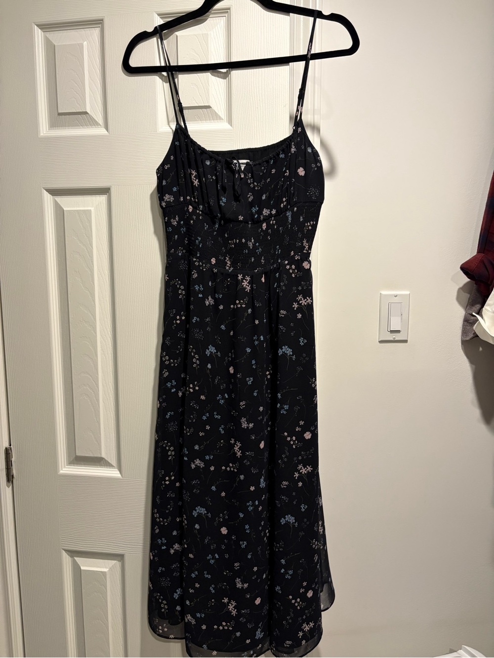 Wilfred Navy Floral Slip Midi Dress - Picture 3 of 3